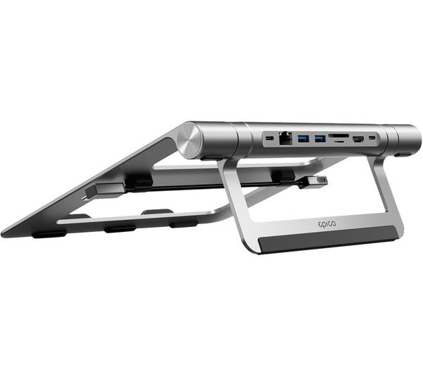 EPICO 8-port USB Type-C Connection Hub & Stand - Space Grey