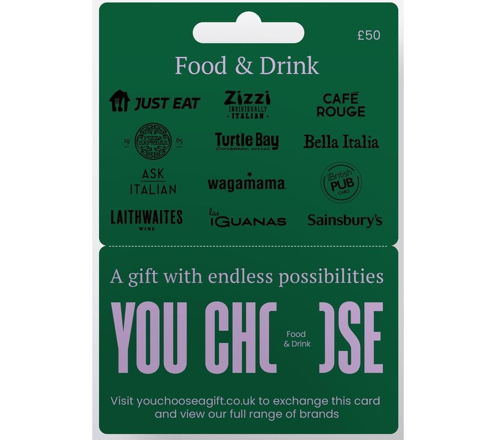 Food & Drinks Digital Gift Card - £50