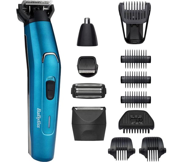 Babyliss For Men 7861u 12 In 1 Wet Dry Body Groomer Blue