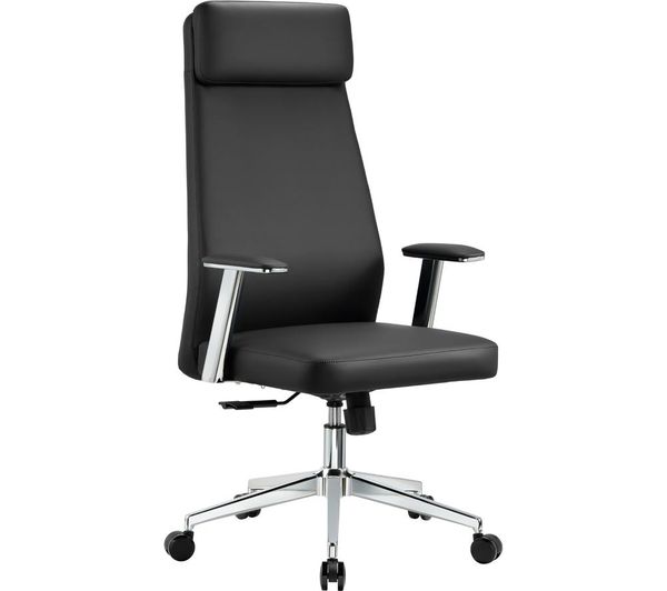 Ttap York Pu Leather Tilting Executive Chair Black