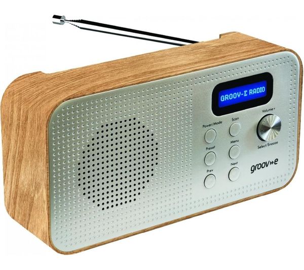 Groov E Lisbon Portable Dab Fm Bluetooth Radio Wood Groov E Lisbon Portable Dab Fm Bluetooth Radio Wood