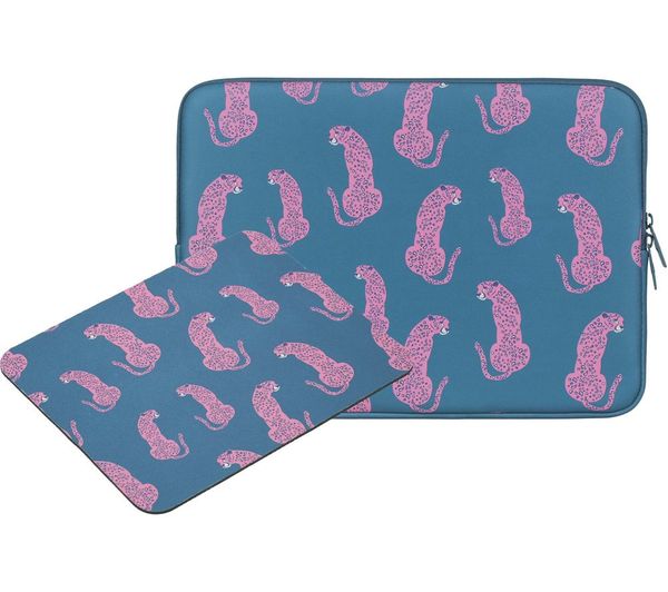 An image of GOJI G15SLBUN26 15.6" Laptop Sleeve & Mouse Mat - Blue