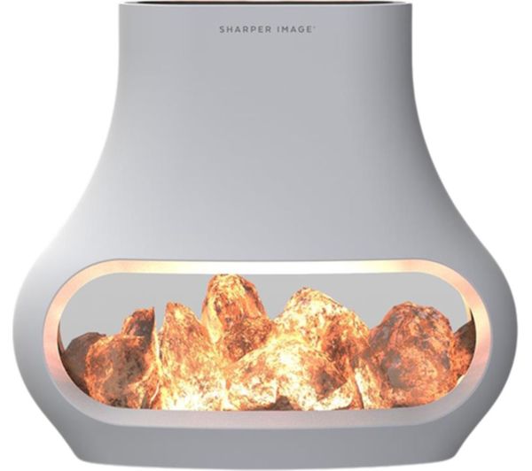Sharper Image Salt Lamp Diffuser White