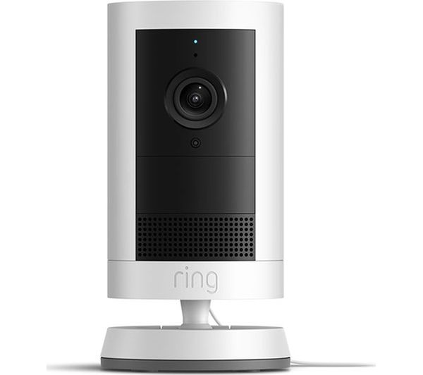 Ring Outdoor Cam Plus Plug In 2k Wifi Security Camera White