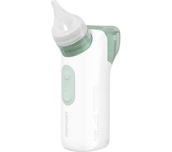 An image of MOMCOZY 2‑in‑1 Baby Nasal Aspirator - White
