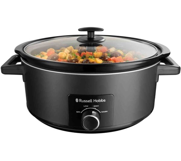 An image of RUSSELL HOBBS 27720 Slow Cooker - Matte Black