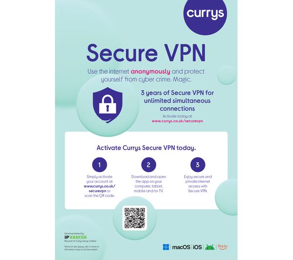 An image of CURRYS Secure VPN - 3 years