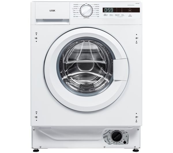 An image of LOGIK Avant 06 LIW814W26 Integrated 8 kg 1400 Spin Washing Machine - White
