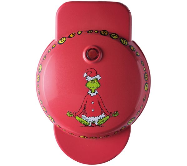 An image of THE GRINCH SDA2798GE Mini Waffle Maker - Red