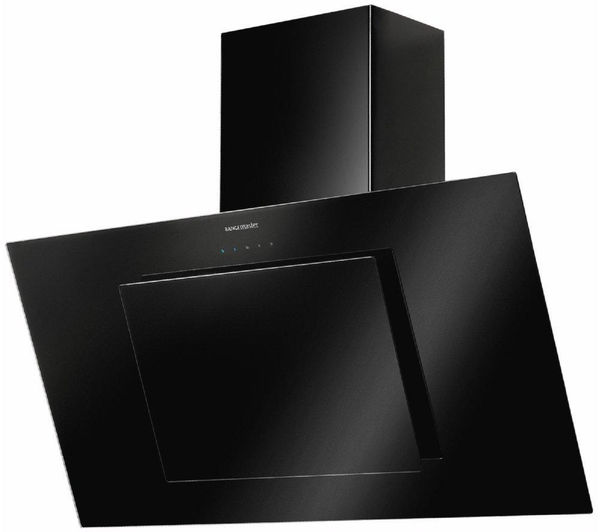 Rangemaster Opal 90 Chimney Cooker Hood - Black, Black