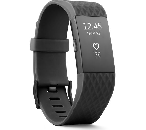 150421 - FITBIT Charge 2 Gunmetal, Large - Currys Business