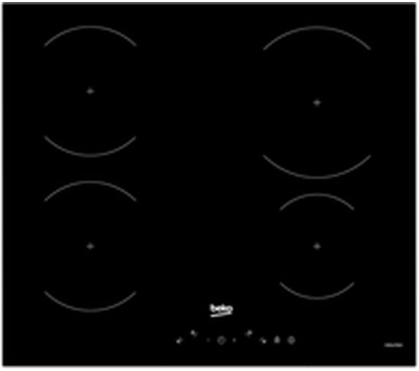 BEKO HII64430GT Electric Induction Hob - Black, Black