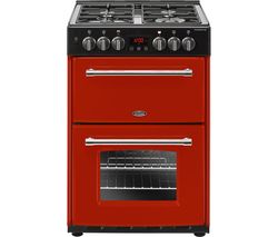 BELLING Farmhouse 60DF Hja Dual Fuel Cooker - Jalapeno Red