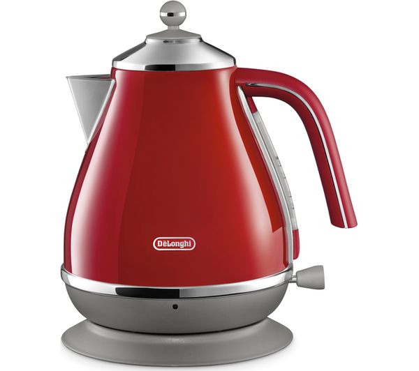 DELONGHI Icona Capitals KBOC3001.R Jug Kettle - Red, Red