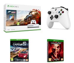 MICROSOFT Xbox One S, Forza Horizon 4, Apex Legends, Project Cars 2, Tekken 7 & Wireless Controller Bundle