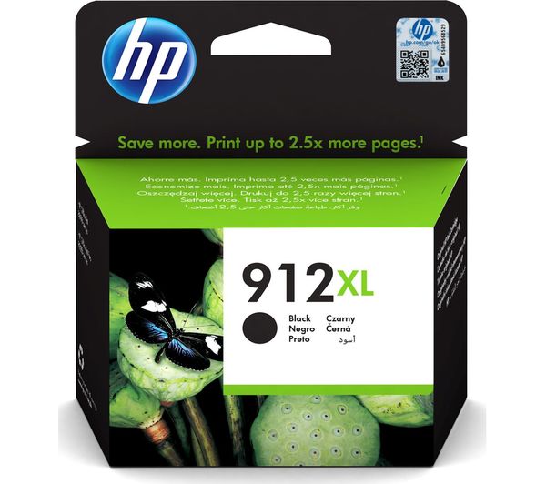 Image of HP 912XL Original Black Ink Cartridge