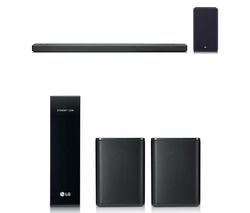 LG SL10YG 5.1.2 Wireless Sound Bar & SPK8 2.0 Wireless Rear Speaker Kit Bundle