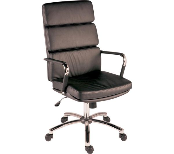 Teknik Deco 1097blk Faux Leather Tilting Executive Chair Black