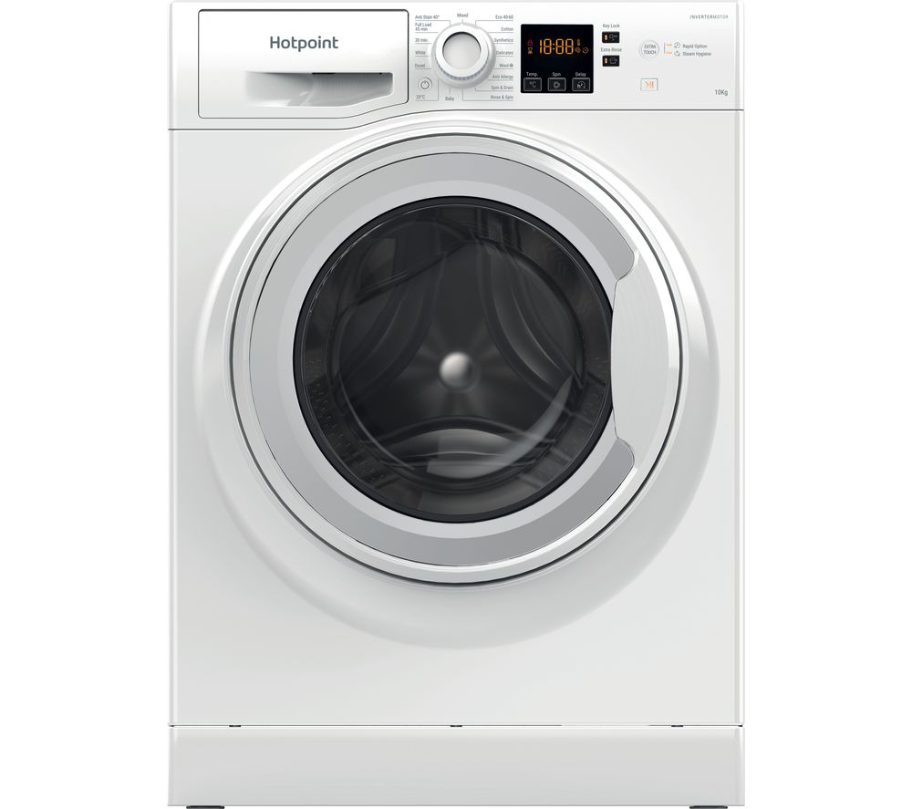 HOTPOINT Coreu0026tradeNSWM 1043C W UK N 10 kg 1400 Spin Washing Machine ¬ñ White, White Review