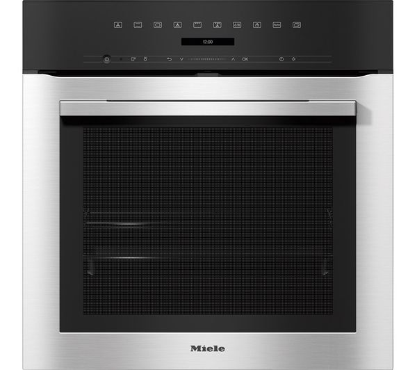 Miele H7164bp Electric Pyrolytic Steam Smart Oven Stainless Steel
