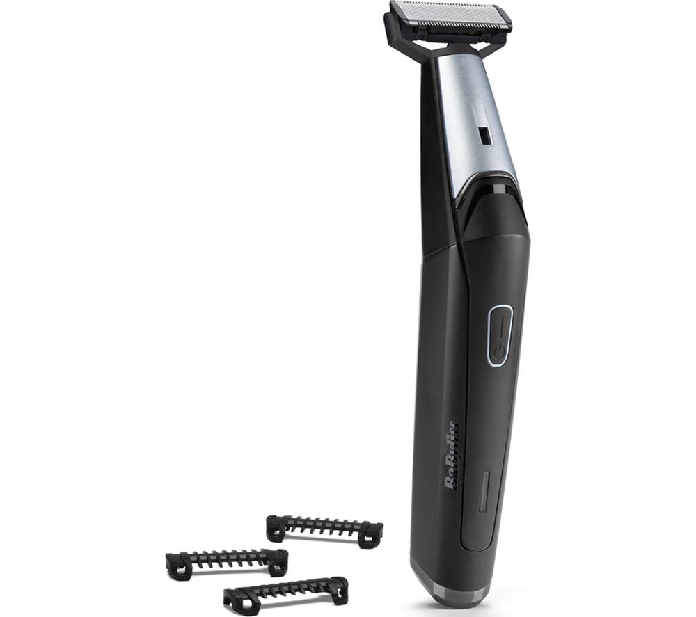 Triple S Stubble, Shadow & Shave Wet & Dry Beard Trimmer - Black & Silver