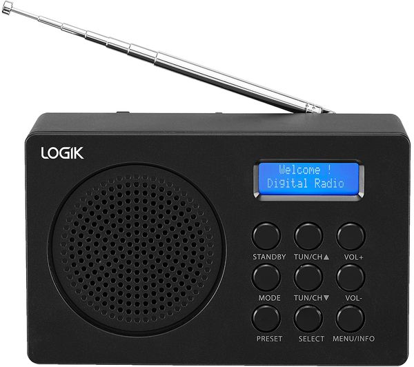 Image of LOGIK L2DAB23 Portable DAB+/FM Radio - Black