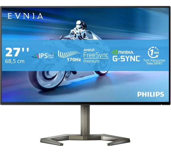 Image of PHILIPS Evnia 27M1N5500ZA Quad HD 27" Nano IPS LCD Gaming Monitor - Silver