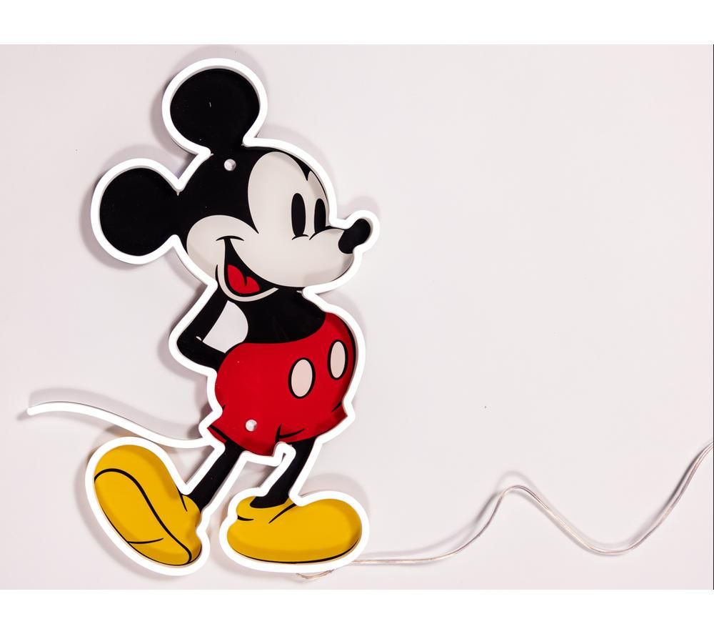 Disney Mickey Mouse LED Wall Lamp - Clear & White 