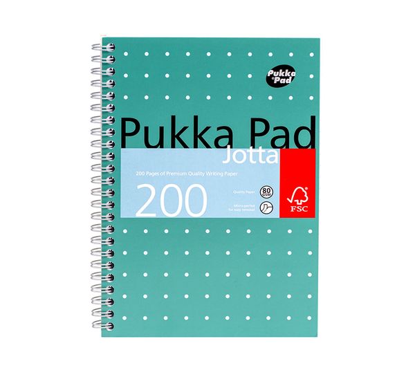 An image of PUKKA A5 Metallic Jotta Notepad - Green