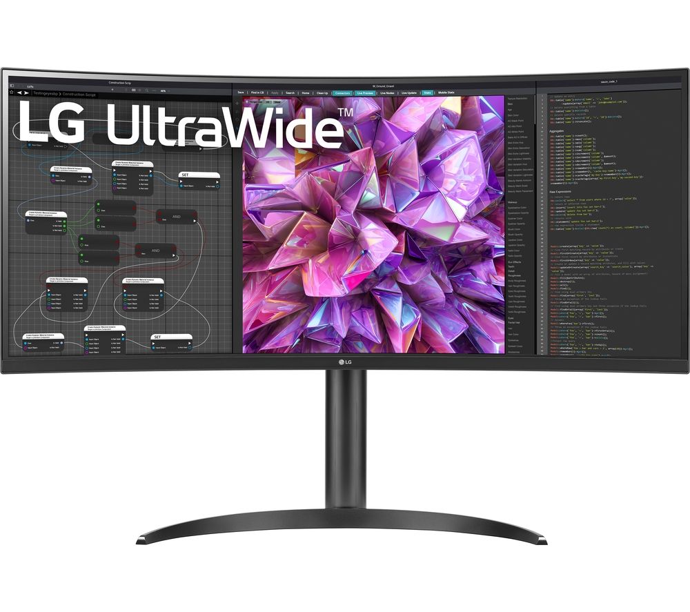 UltraWide 34WQ75C-B.AEK Quad HD 34" Curved IPS LCD Monitor - Black