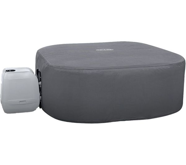 An image of LAY-Z-SPA BW60333 X Large Square Thermal Hot Tub Cover - Grey