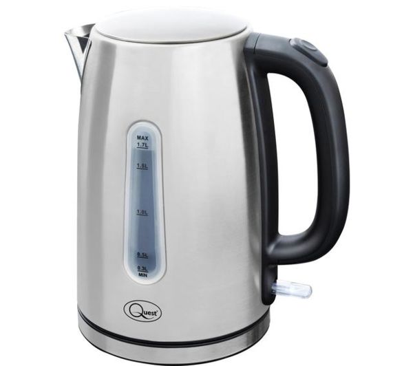 Quest 35349 Electric Kettle Silver Black