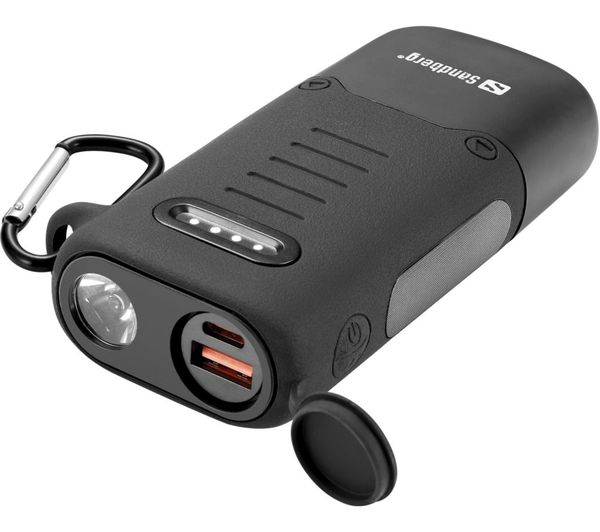An image of SANDBERG 10000 mAh Portable Survivor Power Bank - Black