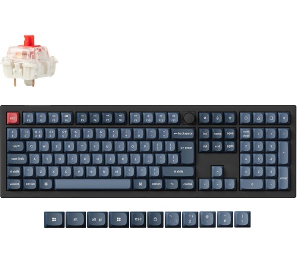 An image of KEYCHRON V6 Max Wireless Mechanical Gaming Keyboard - Carbon Black