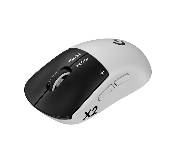 An image of LOGITECH G Pro X2 Superstrike Wireless Optical Gaming Mouse - Lunar Eclipse
