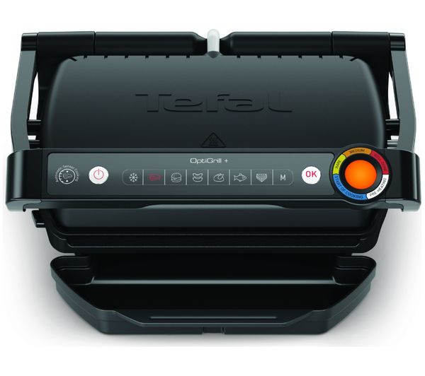 An image of TEFAL OptiGrill Plus GC7178G1 Grilling Machine - Matte Black