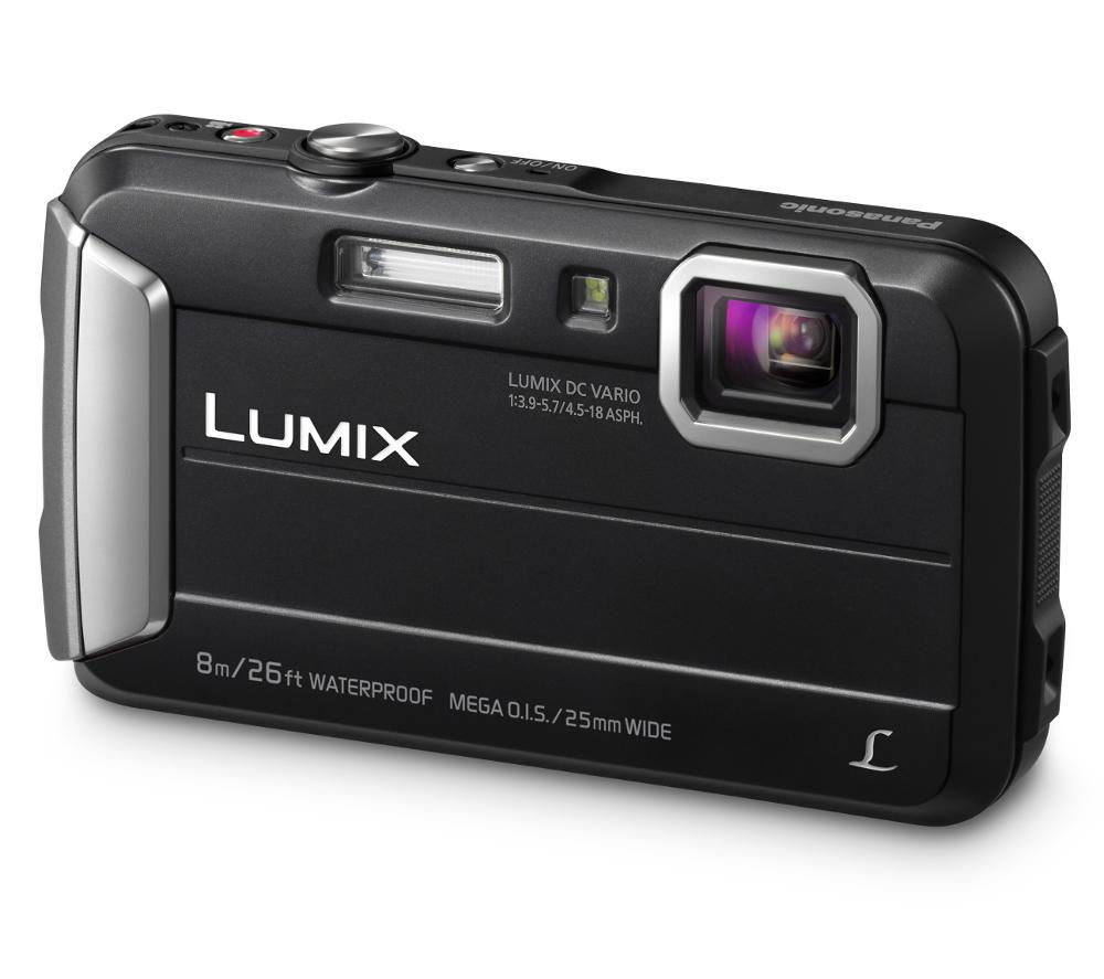 PANASONIC Lumix DMC-FT30EB-K Tough Compact Camera – Black, Black