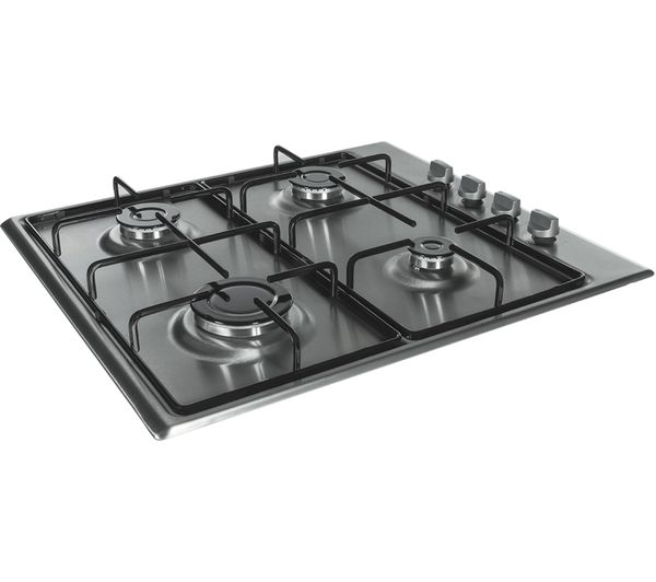 ESSENTIALS CGHOBX16 Gas Hob Stainless Steel Currys Cookers, Ovens & Hobs Cooker Hobs