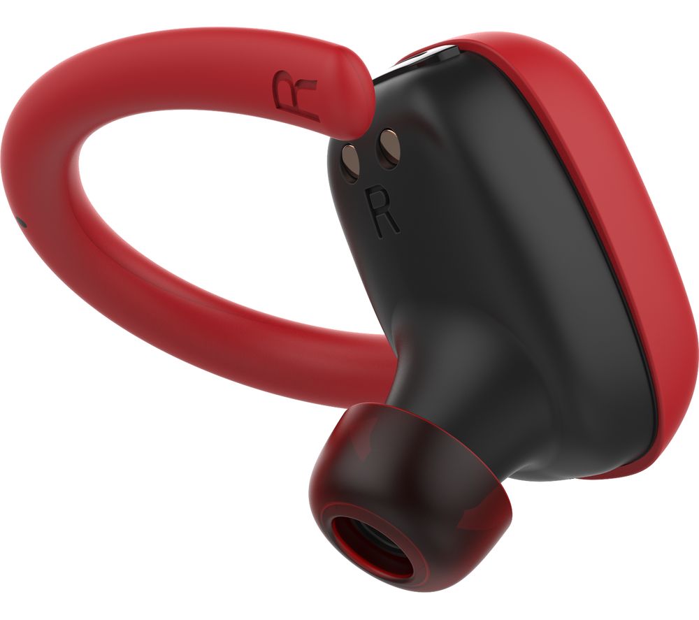 MOTOROLA Stream Sport SH015 Wireless Bluetooth Headphones - Black & Red, Black