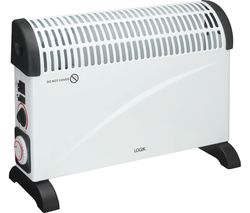 LOGIK L20CHTW18 Portable Hot & Cool Convector Heater - White & Black