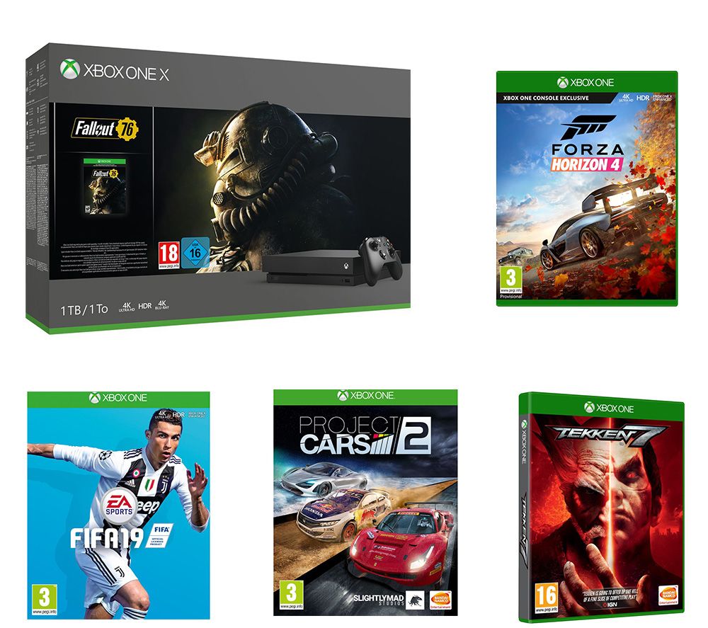 MICROSOFT Xbox One X, Fallout 76, Tekken 7, FIFA 19, Project Cars 2 & Forza Horizon 4 Bundle review