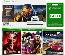 MICROSOFT Xbox One S, Anthem, Rage 2, Project Cars, Tekken 7 & 3 Months LIVE Gold Bundle