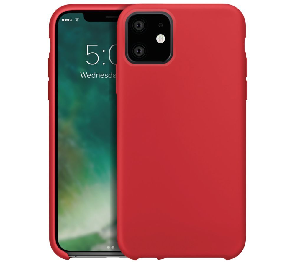 Buy Xqisit Iphone 11 Silicone Case Red Free Delivery Currys