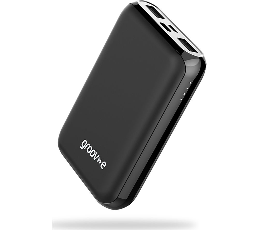 GROOV-E Power Charger Portable Power Bank - Black, Black