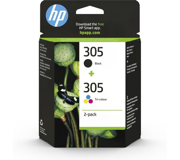 Image of HP 305 Original Black & Tri-colour Ink Cartridges - Twin Pack
