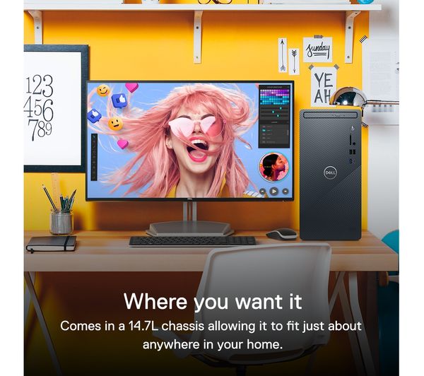 DELL Inspiron 3910 Desktop PC - Intel® Core™ i3, 1 TB HDD, Black