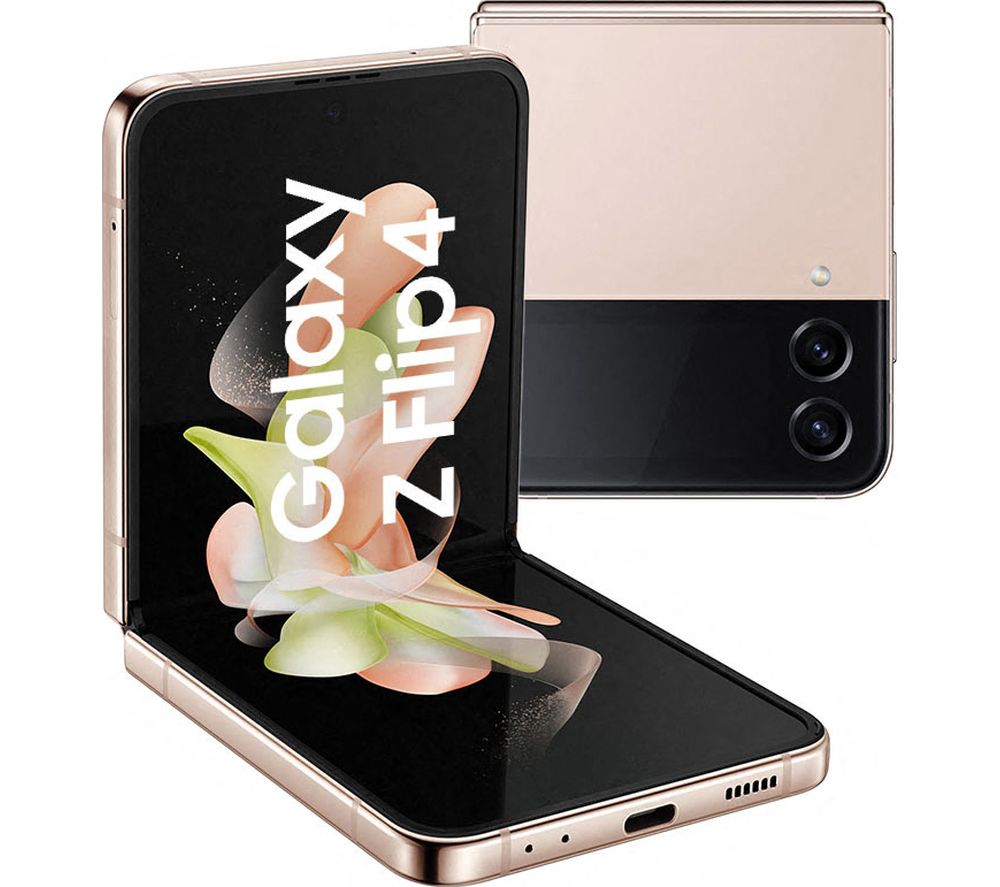SAMSUNG Galaxy Z Flip4 128 GB, Pink Gold Fast Delivery Currysie