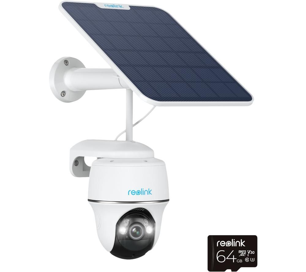 Argus PT Ultra 4K Ultra HD WiFi Security Camera with Solar Panel - White