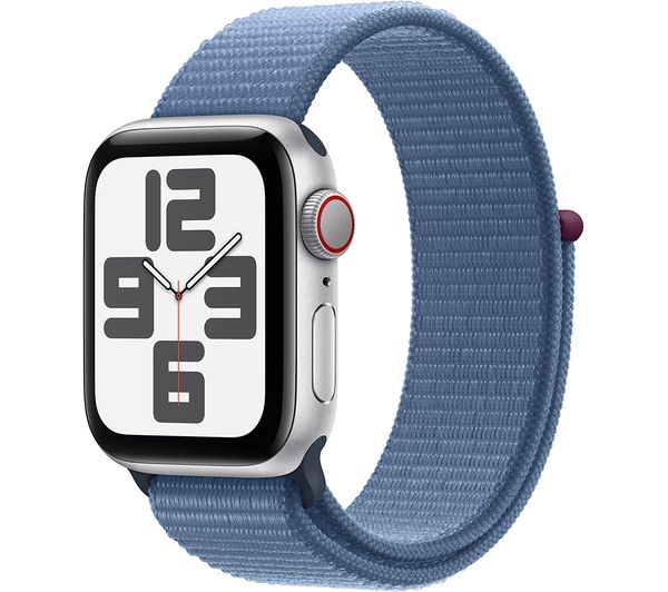 Image of APPLE Watch SE Cellular (2023) - 40 mm Silver Aluminium Case with Winter Blue Sport Loop