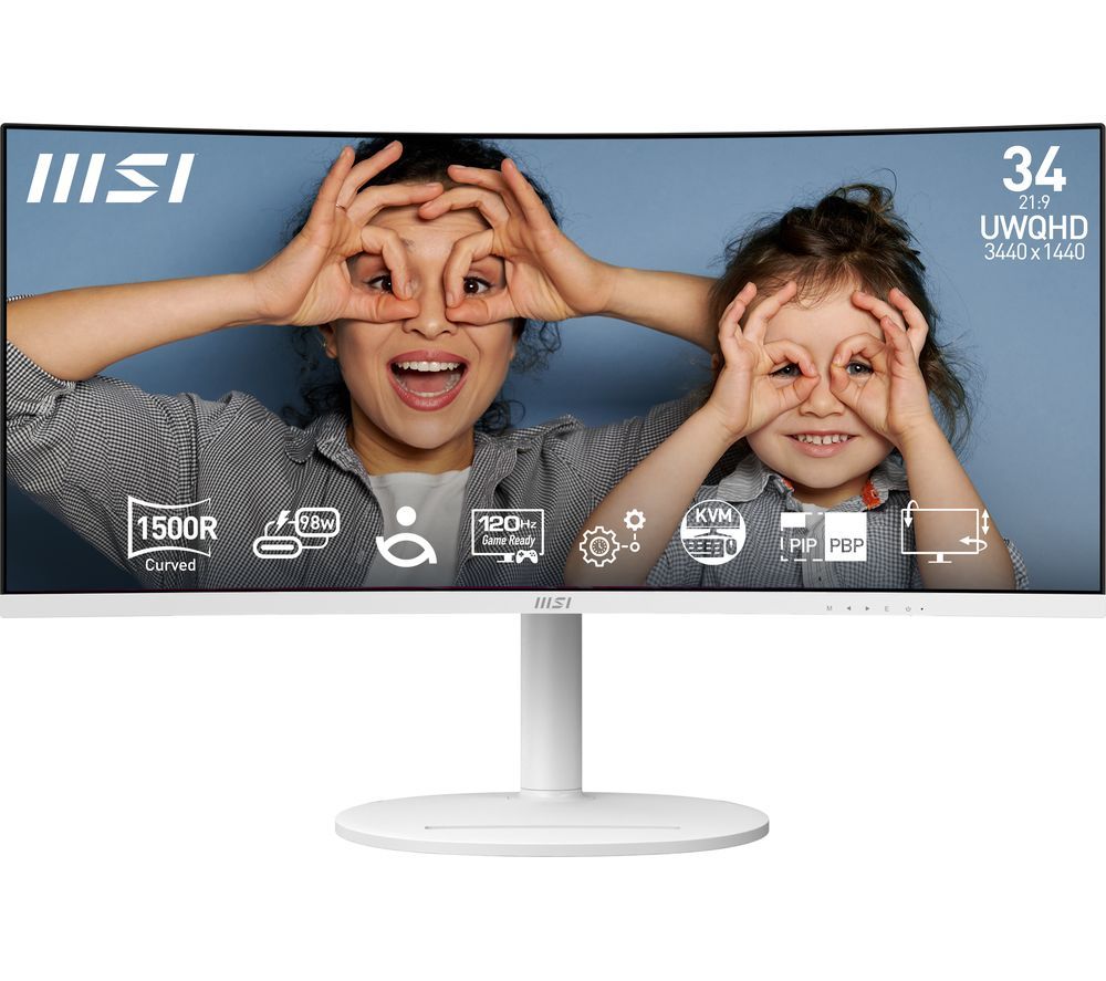 Modern MD342CQPW Wide Quad HD 34" LED Monitor - White